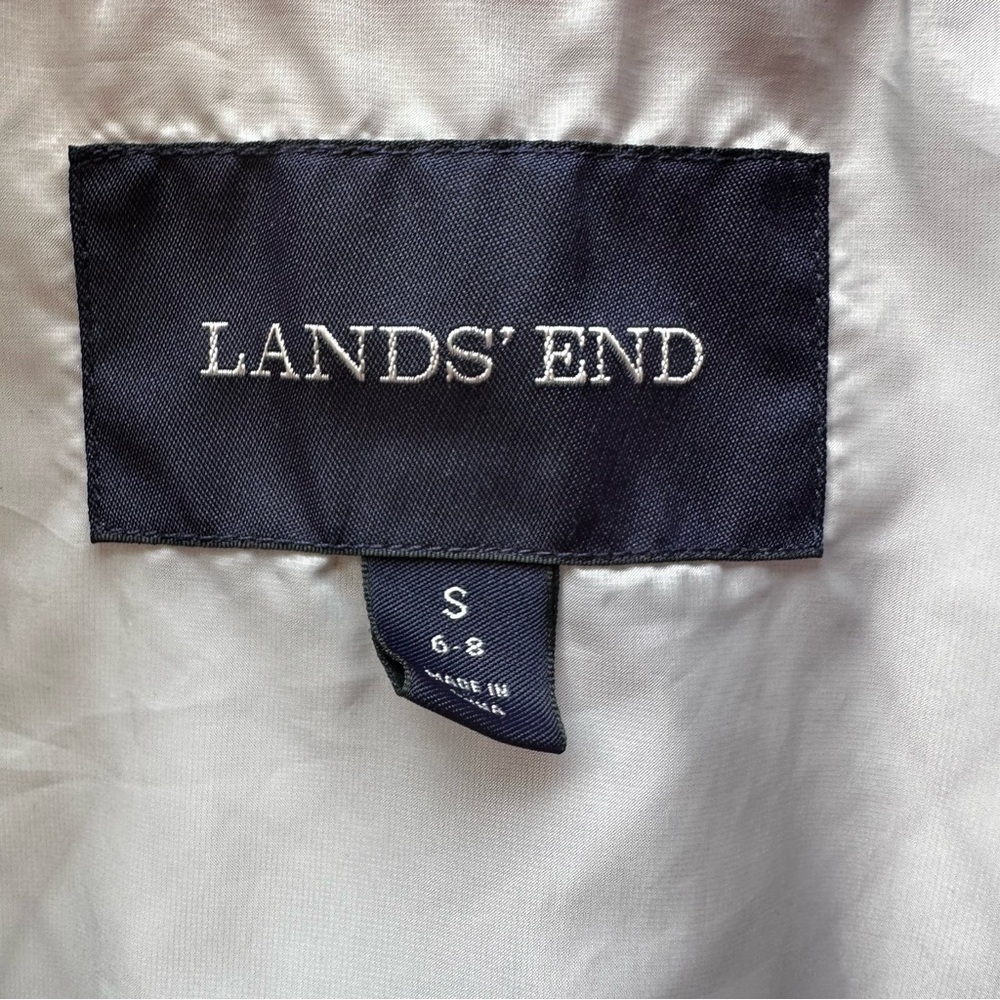 Land's End Women Fuchsia Quilted Vest Mock Neck Full Zip Lightweight Size S 6-8 - Picture 5 of 6